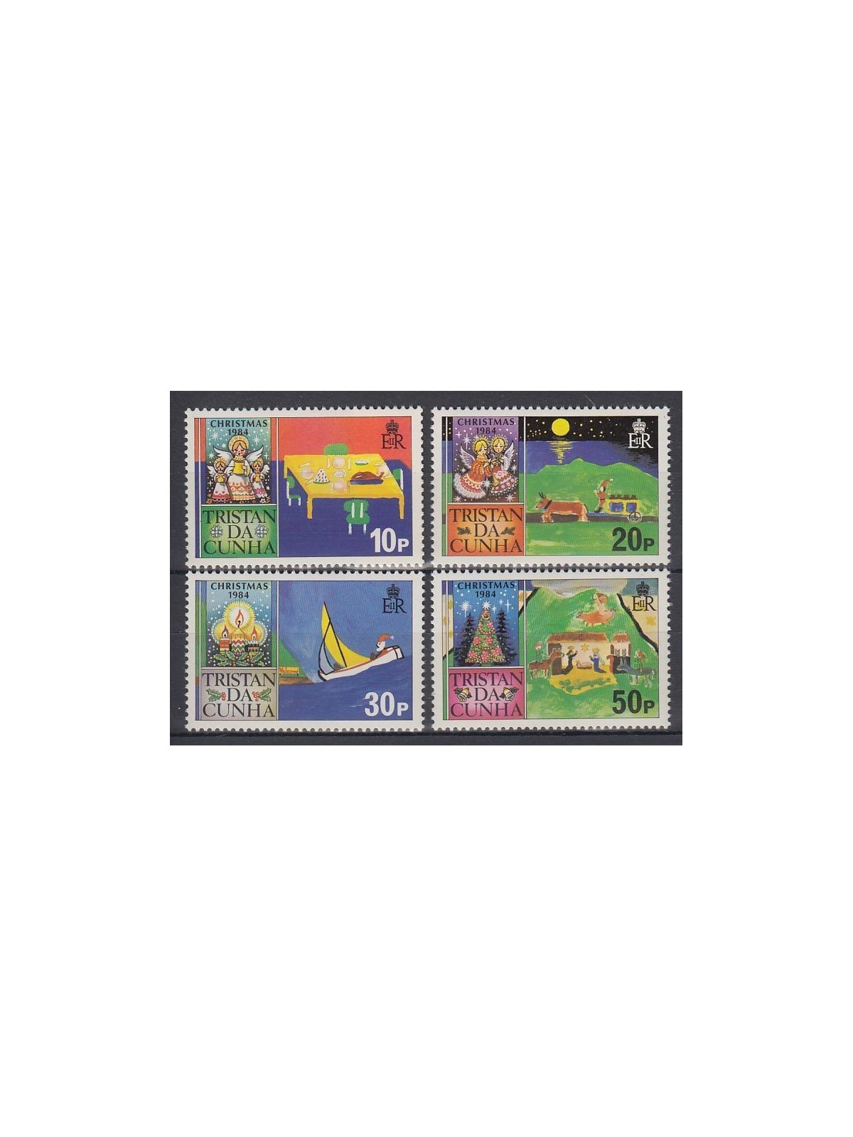 TRISTAN DA CUNHA 1984 Christmas 4v MNH**