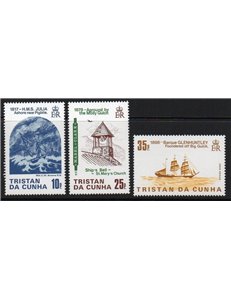 TRISTAN DA CUNHA 1985 Ship wrecks 3v MNH**