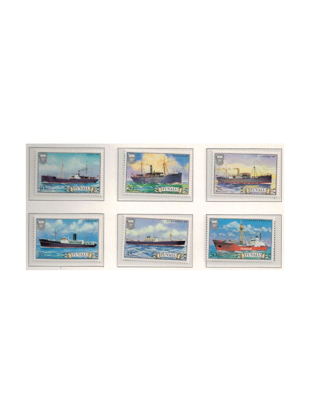 TUVALU 1984 Ships 6v MNH**