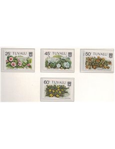 TUVALU 1984 Flowers 4v MNH**