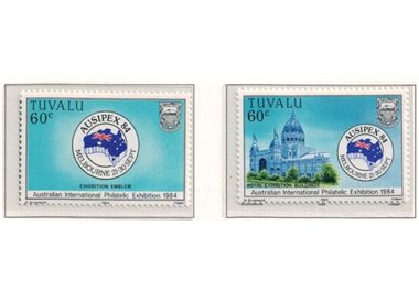 TUVALU 1984 Ausipex 2v MNH**