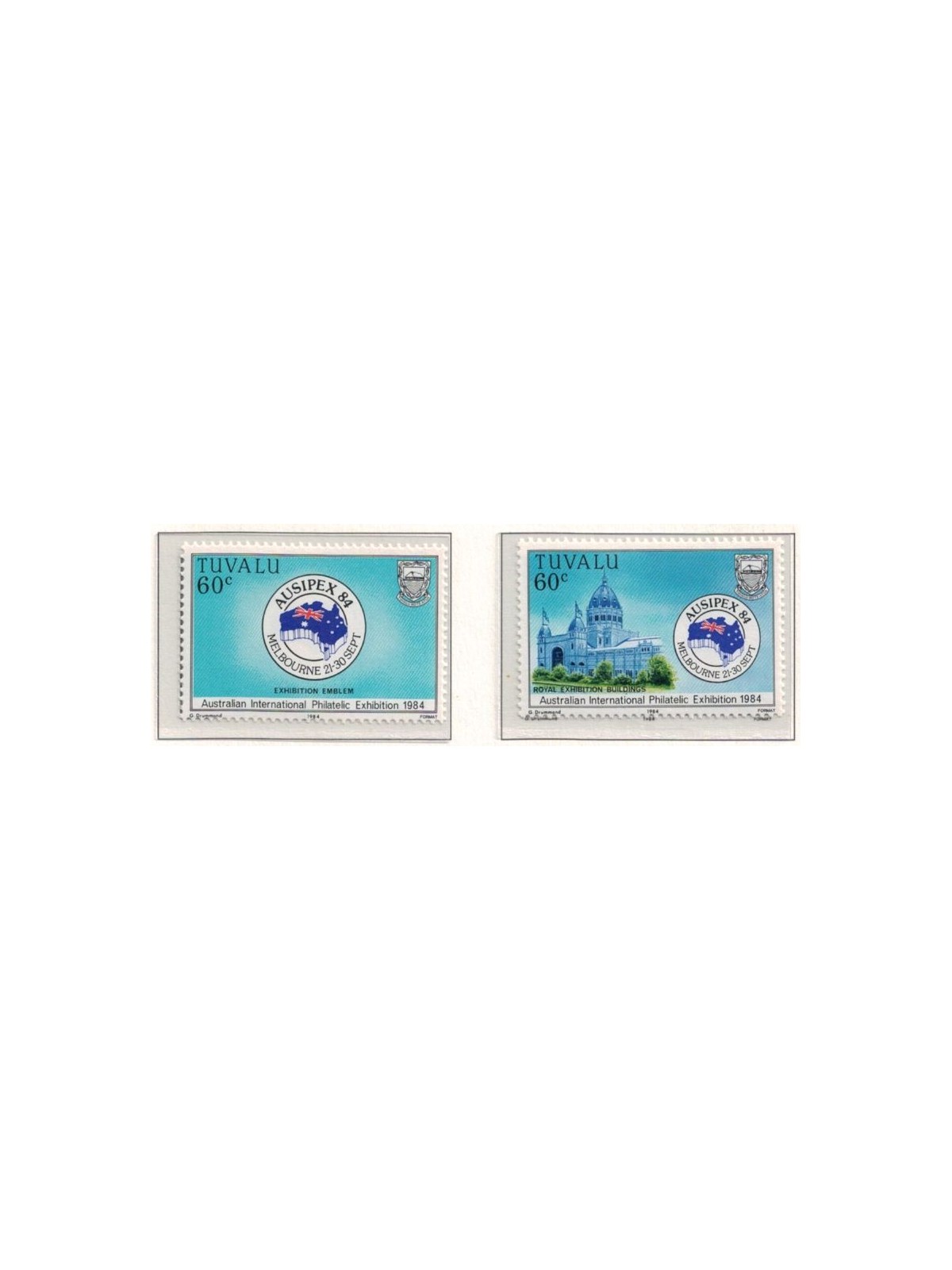 TUVALU 1984 Ausipex 2v MNH**