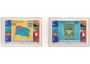 TUVALU 1984 South Pacific Forum 2v MNH**