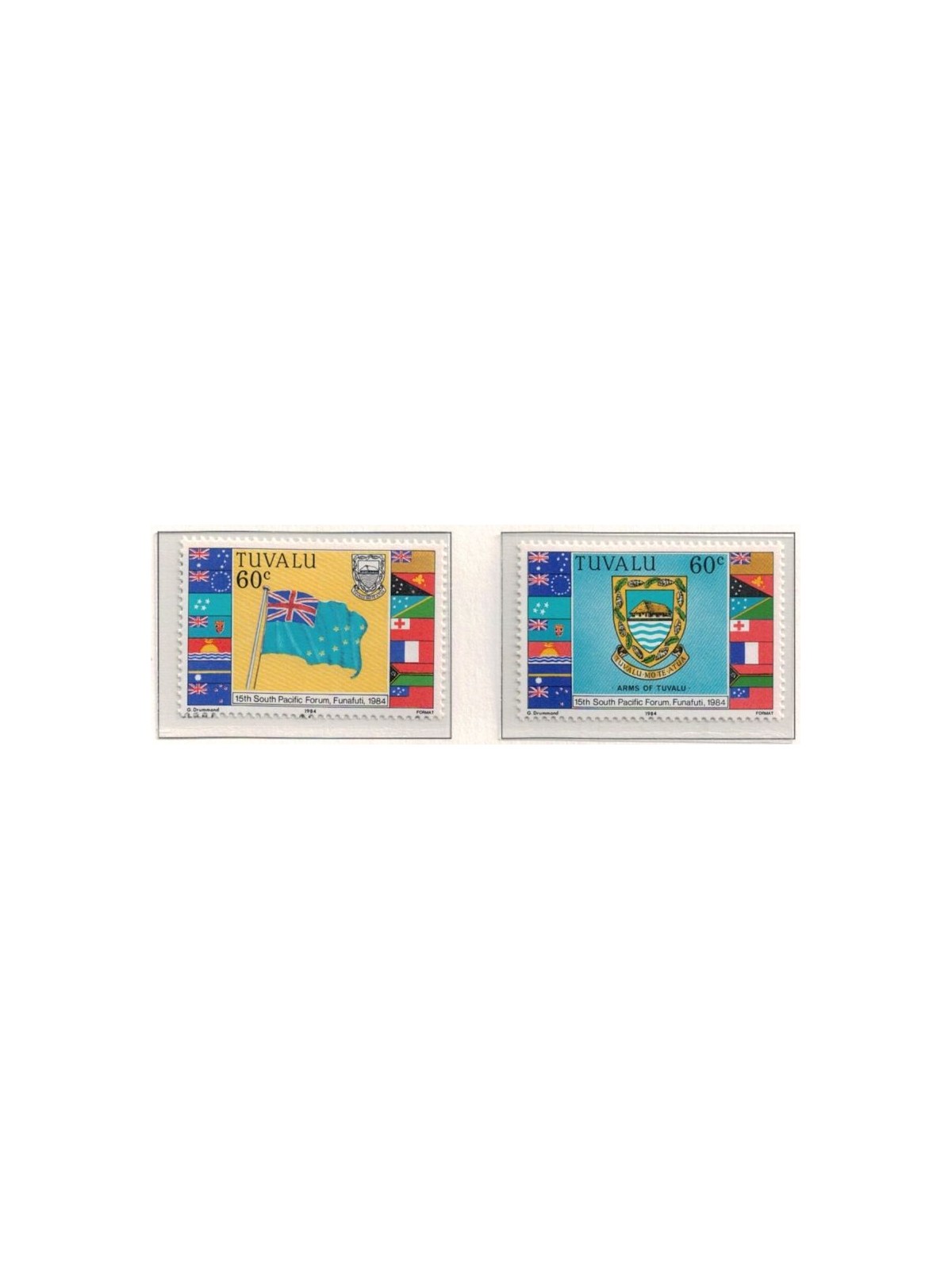 TUVALU 1984 South Pacific Forum 2v MNH**