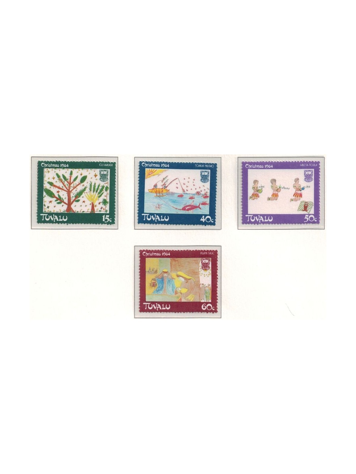 TUVALU 1984 Christmas 4v MNH**