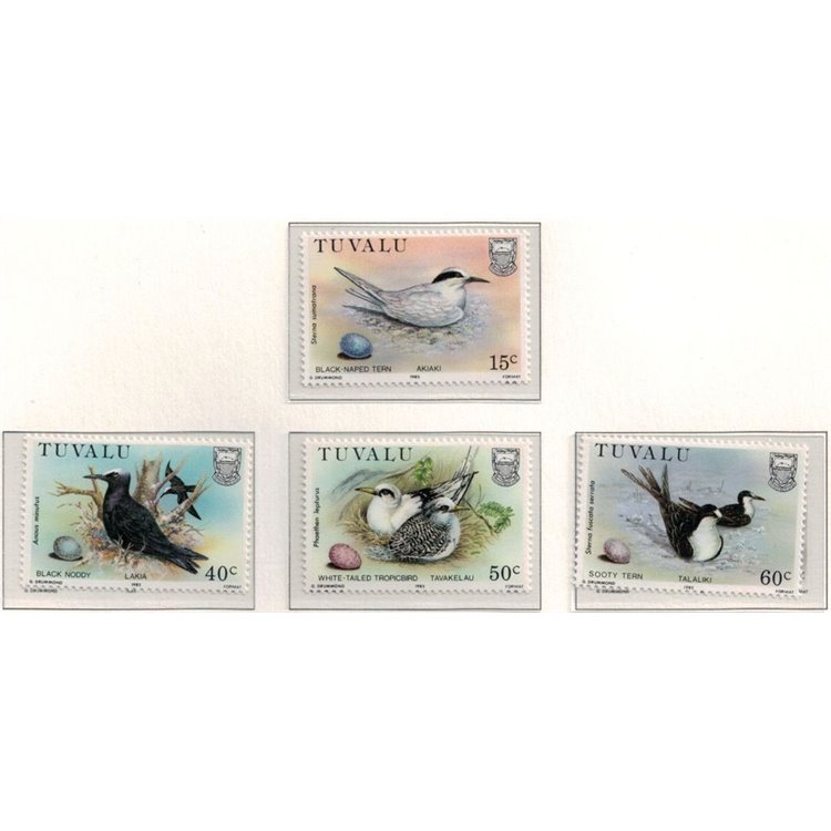 TUVALU 1985 Birds 4v MNH**