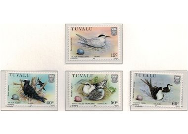 TUVALU 1985 Birds 4v MNH**