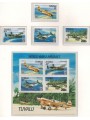 TUVALU 1985 Aircraft 4v + 1 s/s MNH**