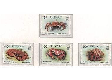 TUVALU 1986 Crabs 4v MNH**