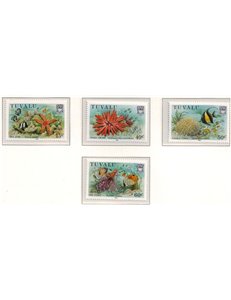 TUVALU 1986 Marine life 4v MNH**