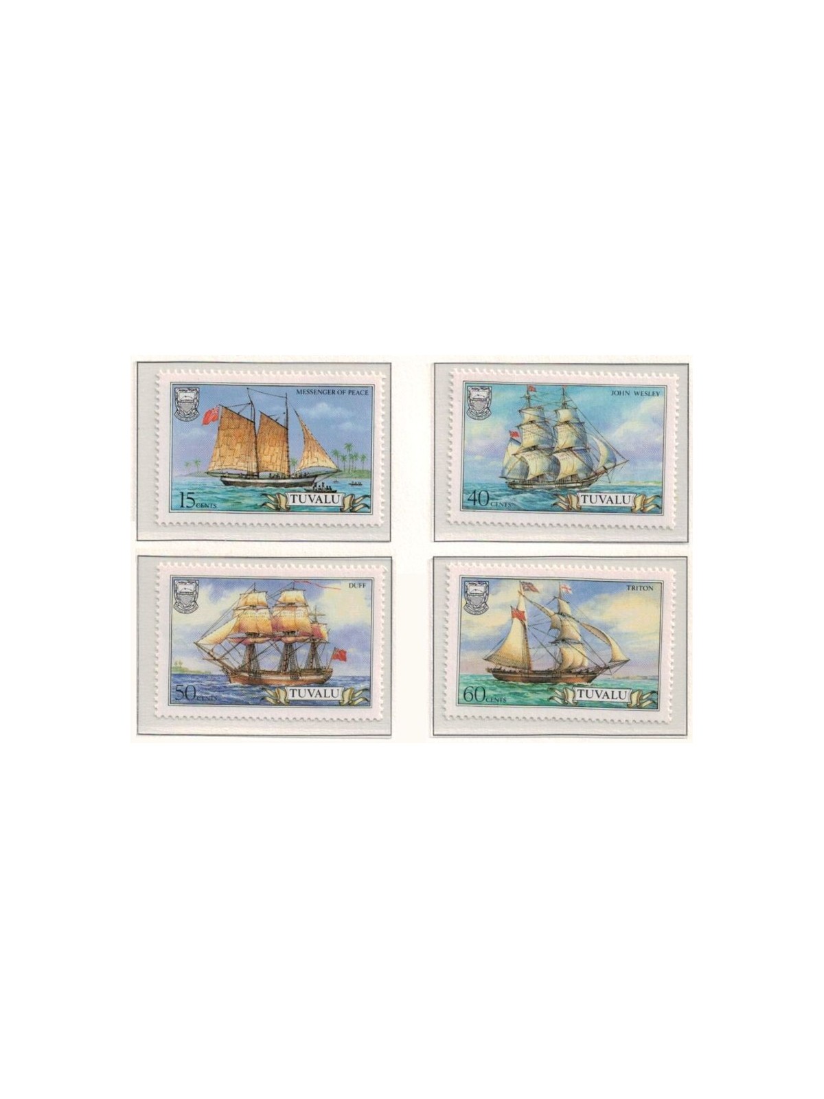 TUVALU 1986 Ships 4v MNH**