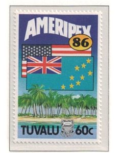 TUVALU 1986 Ameripex 1v MNH**