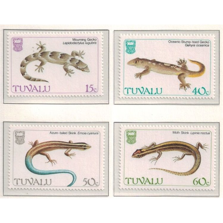 TUVALU 1986 Reptiles 4v MNH**