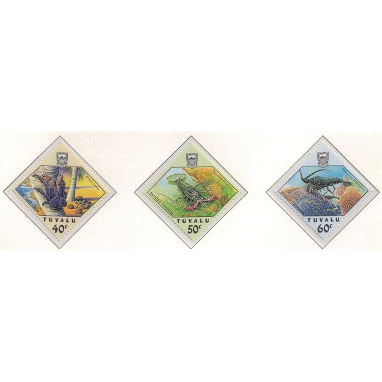 TUVALU 1987 Crabs 3v MNH**