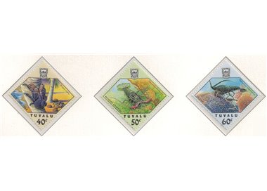 TUVALU 1987 Crabs 3v MNH**