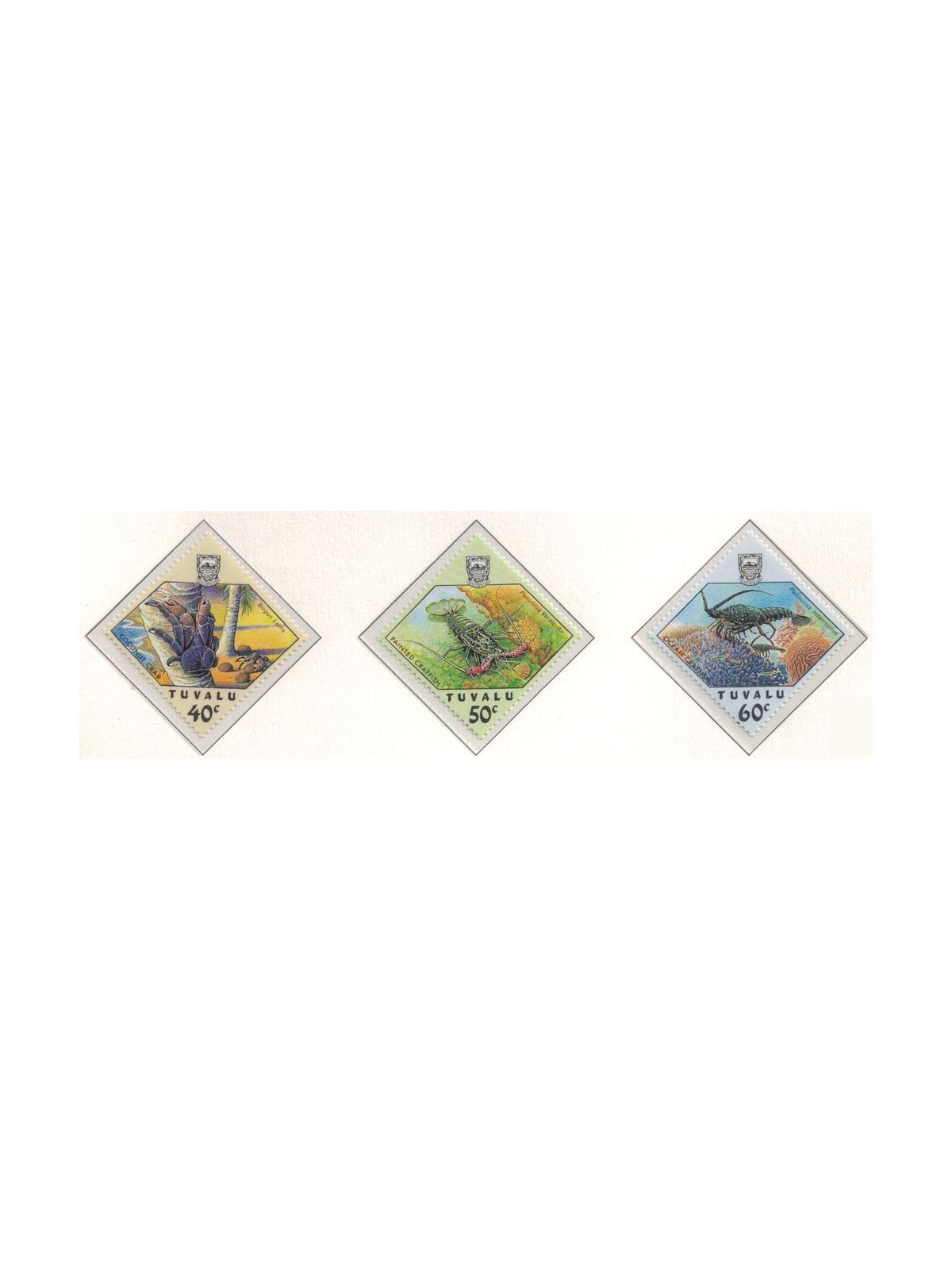 TUVALU 1987 Crabs 3v MNH**