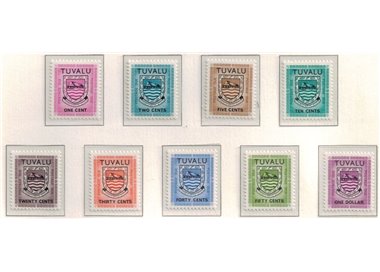 TUVALU 1981 Segnatasse senza millesimo 9v MNH**