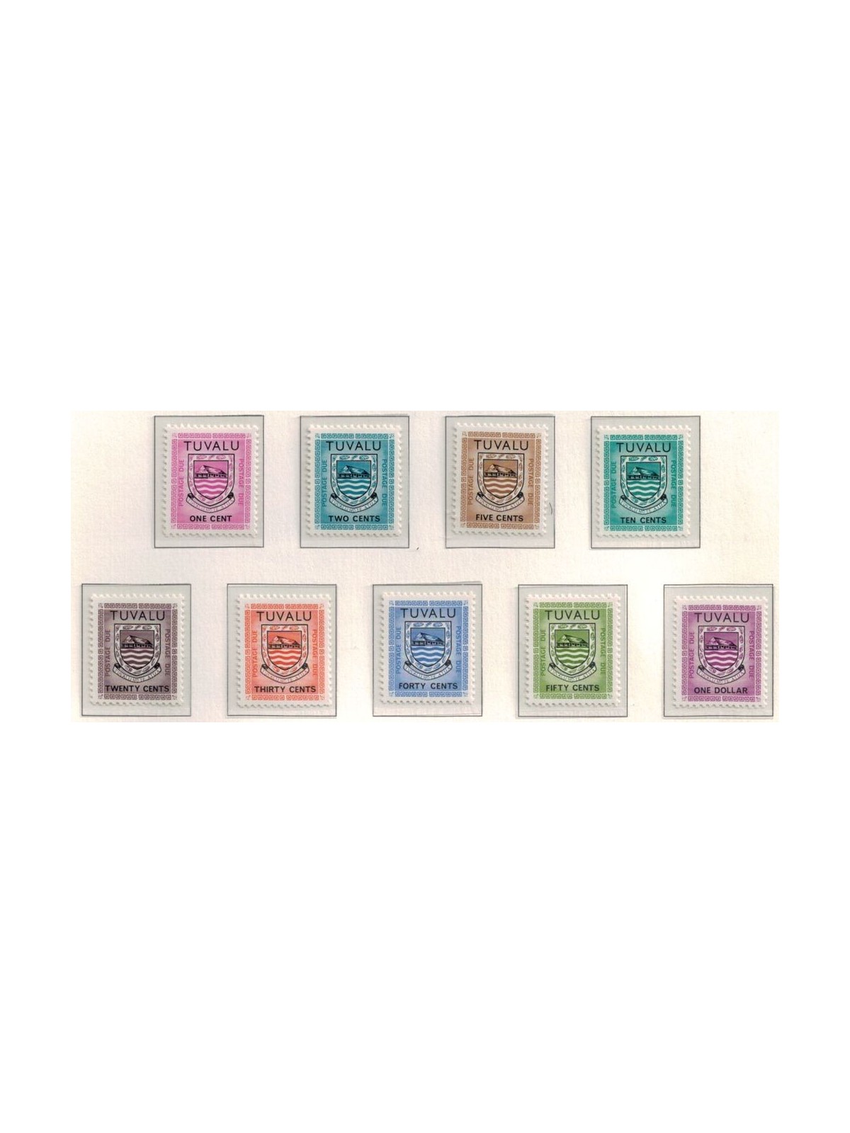 TUVALU 1981 Segnatasse senza millesimo 9v MNH**