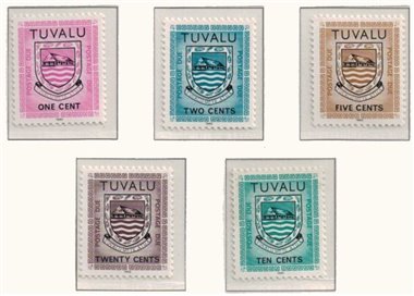 TUVALU 1982 Postage due 5v MNH**