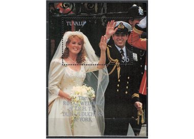 TUVALU 1986 Andrew & Sarah wedding 1 BF MNH**