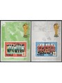 TUVALU 1986 World Cup Football 2 BF MNH**
