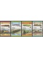 TUVALU 1984 Locomotive, treni 8v MNH**