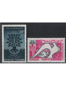 TUNISIA 1960 World Refugee Year 2v MNH**