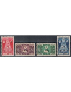 TUNISIA 1957 Congresso dei Sindacati 4v MNH**