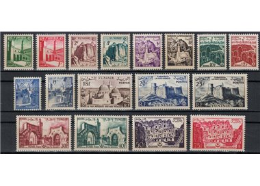 TUNISIA 1956 Ordinary series 17v MNH**