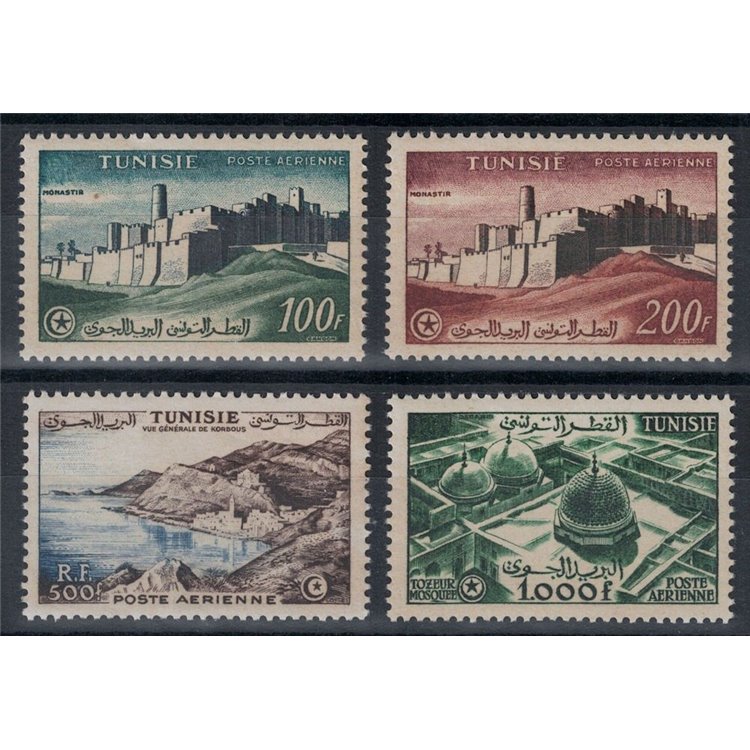 TUNISIA 1956 Airmail 4v MNH**