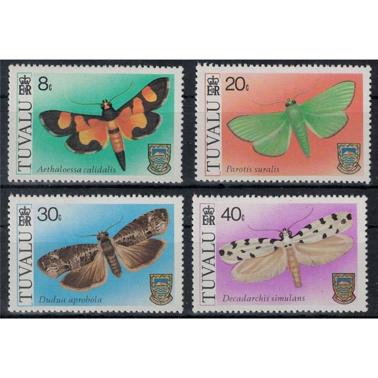 TUVALU 1980 Fauna, butterflies 4v MNH**