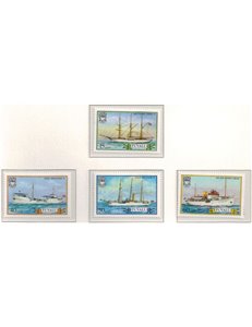 TUVALU 1987 Ships 4v MNH**