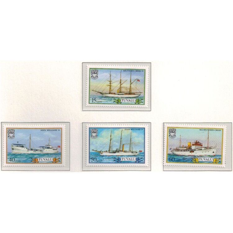 TUVALU 1987 Ships 4v MNH**