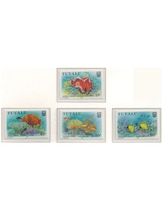TUVALU 1988 Marine life 4v MNH**