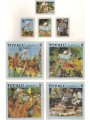 TUVALU 1988 Anniversario Indipendenza 4v + 4 BF MNH**
