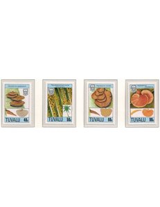 TUVALU 1988 Mushrooms 4v MNH**