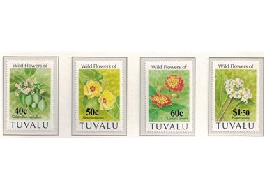 TUVALU 1993 Wild flowers 4v MNH**