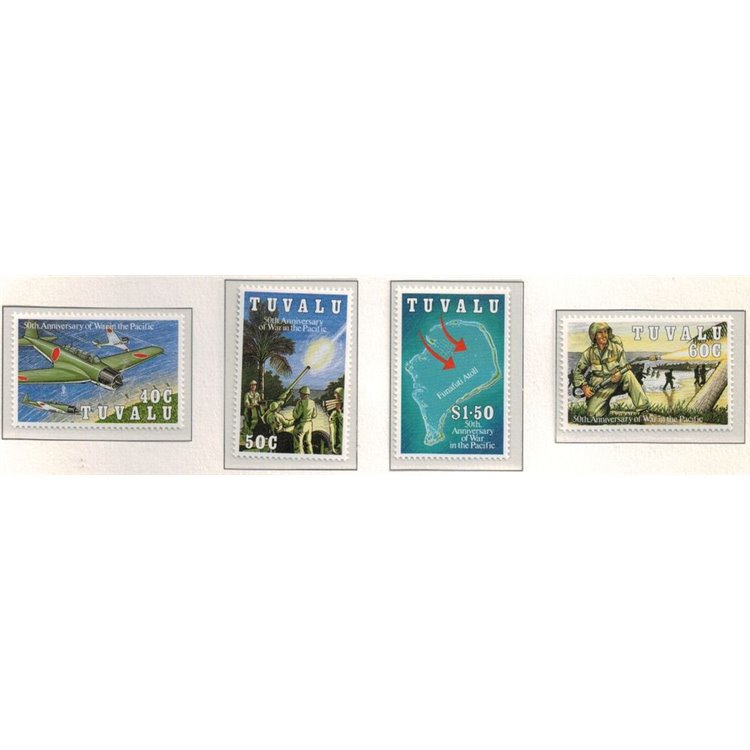 TUVALU 1993 Pacific war 4v MNH**