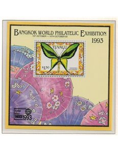 TUVALU 1993 Bangkok 93 1 BF MNH**