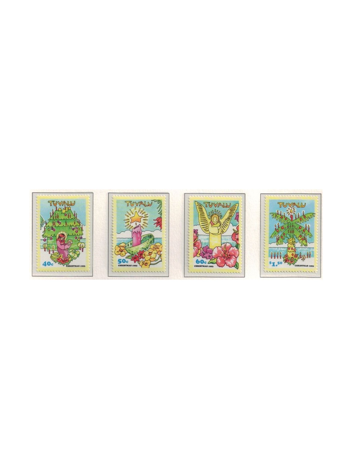 TUVALU 1993 Christmas 4v MNH**