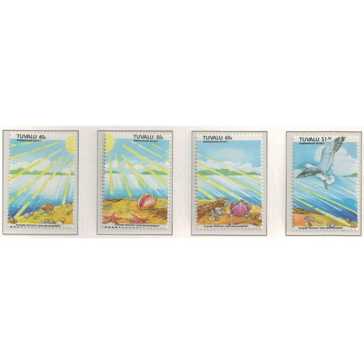 TUVALU 1993 Protezione ambiente, effetto serra 4v MNH**