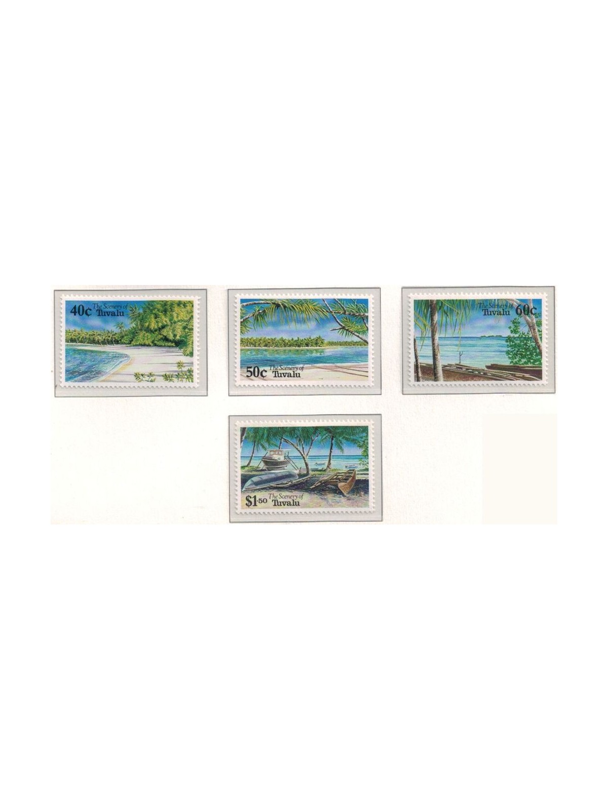 TUVALU 1994 Island views 4v MNH**