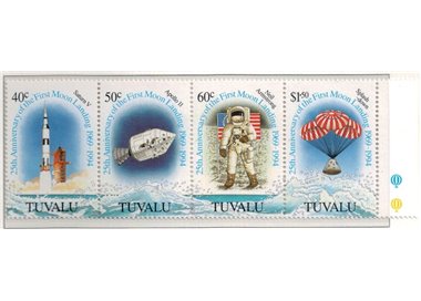 TUVALU 1994 Moonlanding 4v MNH**