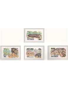 TUVALU 1995 Year of the pig 4v MNH**