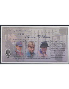 TUVALU 2003 Prince William 3v MNH**