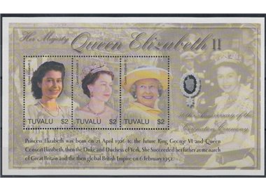 TUVALU 2003 Golden jubilee 3v MNH**