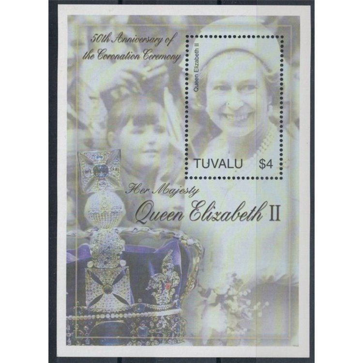 TUVALU 2003 Golden jubilee 1 s/s MNH**