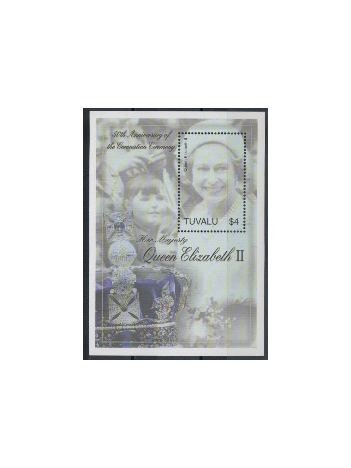 TUVALU 2003 Golden jubilee 1 s/s MNH**