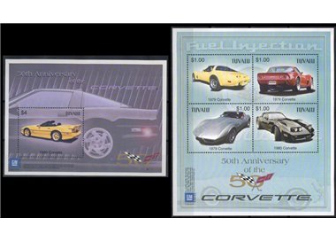 TUVALU 2003 Corvette 4v + 1 s/s MNH**