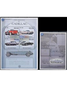 TUVALU 2003 Cadillac 4v + 1 s/s MNH**